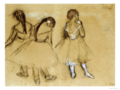 Ballerinas Sketch Degas